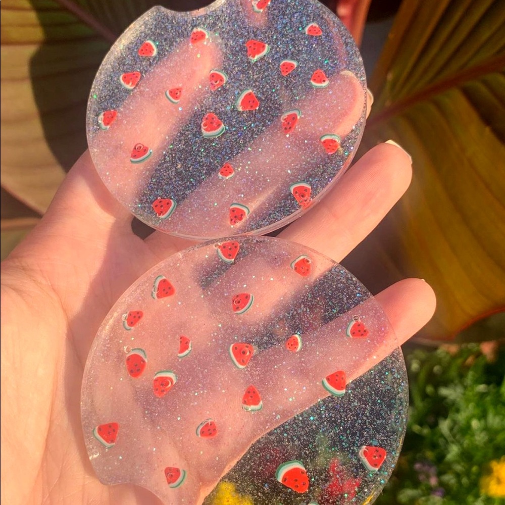Watermelon Sugar Car Coasters